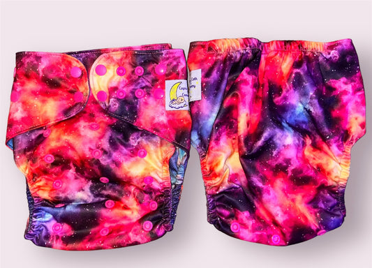 Ombre Nebula- Extended One Size Pocket Diaper
